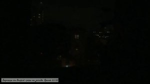 Ночная гроза в Москве 30 августа 2022 года.
