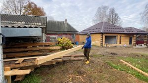 Главное не останавливаться. Стройка в деревне никогда не заканчивается. Жизнь простых людей.