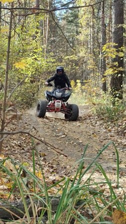 На квадроцикле Irbis ATV 250S по осени