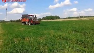 Навозоразбрасыватель Metal fach 267 1 6 тонн в работе