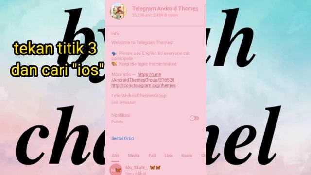 Cara Tukar Tema Telegram Android Ke Ios menggunakan bot смотреть онлайн