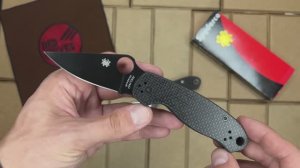 Spyderco Para 3 Carbon  ( карбоновая реплика) - обзор