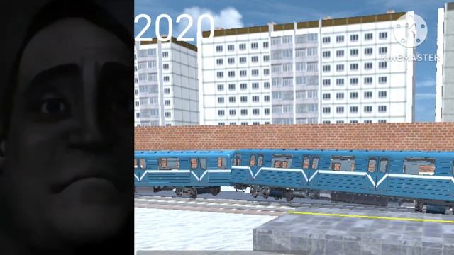Поезда метро до и после: