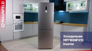 Видеообзор холодильника MAUNFELD MFF185NFX10 Inverter