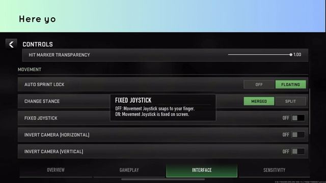 How to turn on and off fixed joystick in Warzone mobile смотреть онлайн