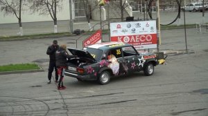 Шоу каскадёров в Астрахани. Выступление.