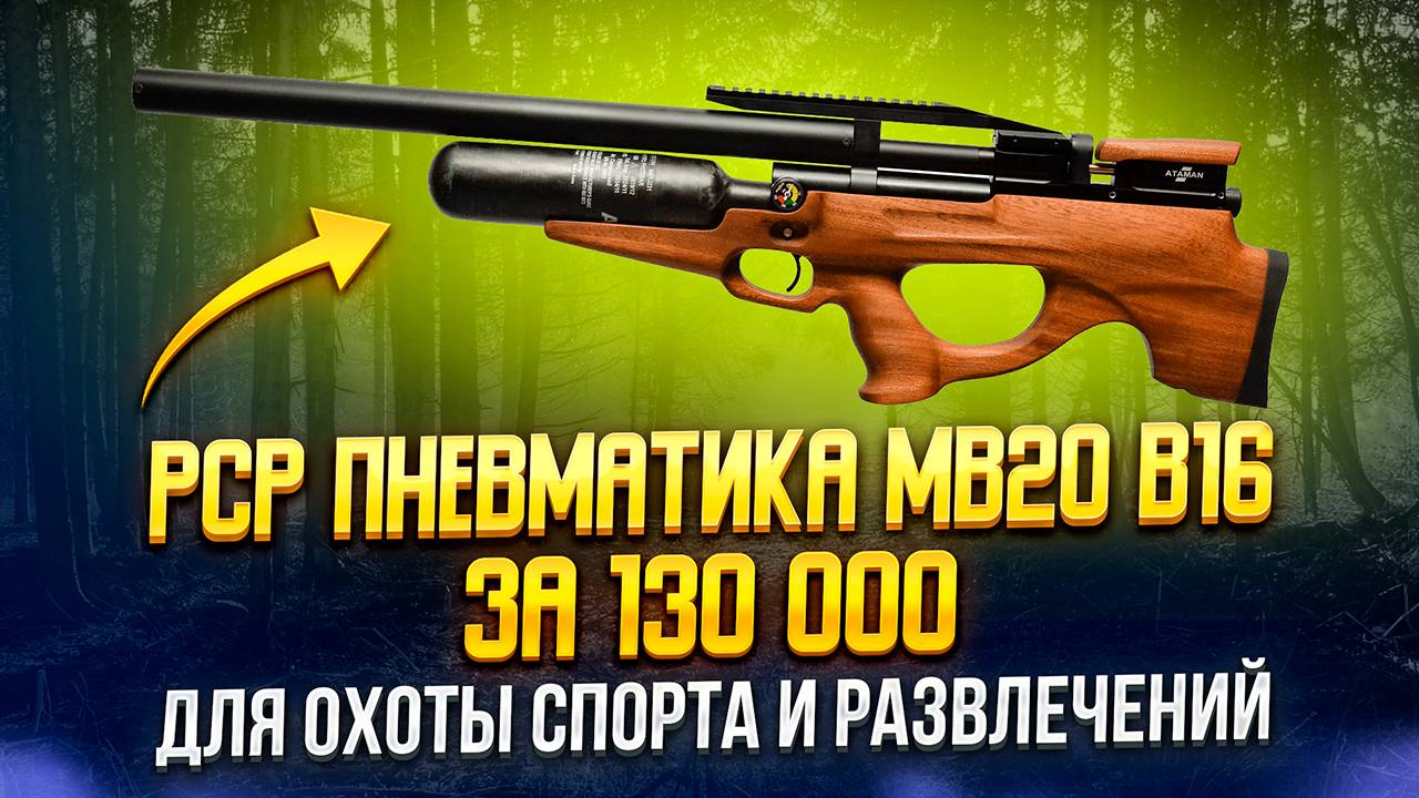 Винтовка пневматическая PCP M20B B16 ДЛЯ ОХОТЫ РАЗВЛЕЧЕНИЙ ЗА 130 000 руб. БОЁК BOEK смотреть онлайн