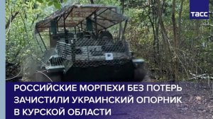 Российские морпехи без потерь зачистили украинский опорник в Курской области