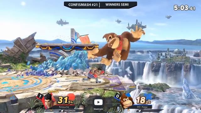 Confismash #21 | WS | Ninouche (Little Mac) vs [DD] Naga (Greninja, Donkey Kong) смотреть онлайн