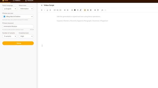 How To Write A Script For YouTube With AI Writing Assistant (Rytr Review and Tutorial) смотреть онлайн
