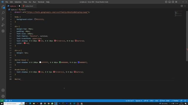 HTML & CSS Animation | Make 404 Error Page | Code Mafia |
