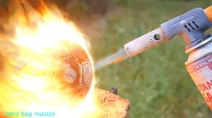 ПОДЖИГАЮ РАЗНЫЕ ПРИДМЕТЫ (ПРОПАН)-(SLOW-MO)