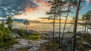 Пенсионеры на белом море