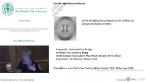 Quelques réflexions sur la contribution de Rosalind Franklin à la structure de...