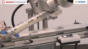 Этикетировочная машина HERMA 452 C по наклейке самоклеящейся этикетки на плоские продукты (Германия)