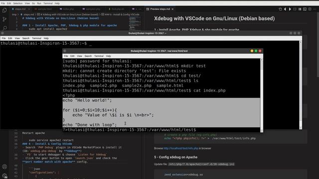 Xdebug with VSCode on Gnu/Linux (Debian/Ubuntu based) in Eng/Tamil/2024