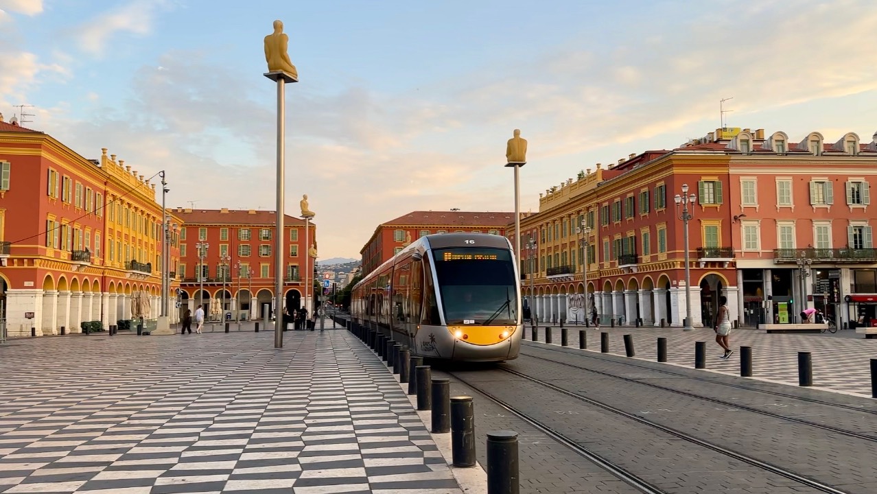 Франция 🇫🇷[4К] Ницца-Лазурный берег, красивый город, пешие прогулки по городу.