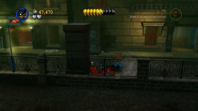 #Lego #Batman The Videogame 100% Guide #16 The Ridler Makes a Withdrawal (Minikits, Red Bricks)