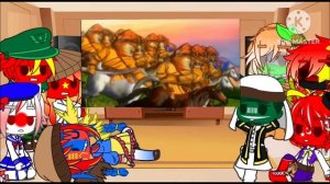 Countryhumans react to "Normal day in Asia" || OLD