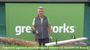 Гайковерт ударный аккумуляторный Greenworks GD24IW (арт 3801507) 24 Вольт