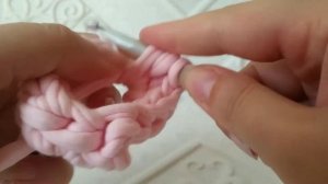 МК Брелок - подвеска "Сердце" из трикотажной пряжи за 5 мин