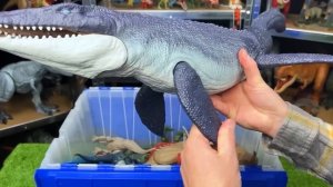 GIANT Jurassic World T-Rexes vs. Prey Comparison | T-Rex, Indominus Rex, Dimetrodon and More!