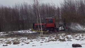 ВВОД ЗАЛЕЖНЫХ ЗЕМЕЛЬ. Работа КУСТОРЕЗА К-1.7 на ДТ-75