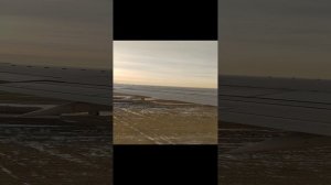 Взлёт боинг 737-500 Ютэйр рейс Тюмень Новый Уренгой