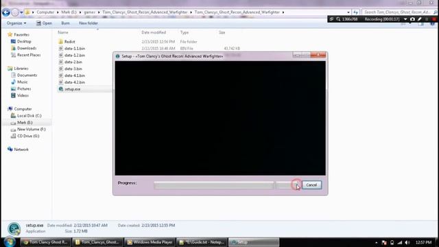 tutorial game cara instal game Tom Clancy Ghost Recon Advanced Warfighter
