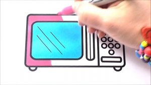 Микроволновка СВЧ Печь Как Рисовать Микроволновку Рисуем Раскраски // Microwave Draw Coloring