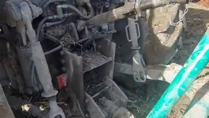 Переделанный 5 корпусной плуг на МТЗ 1523 в работе