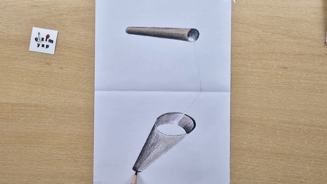 3d drawing on paper for beginner