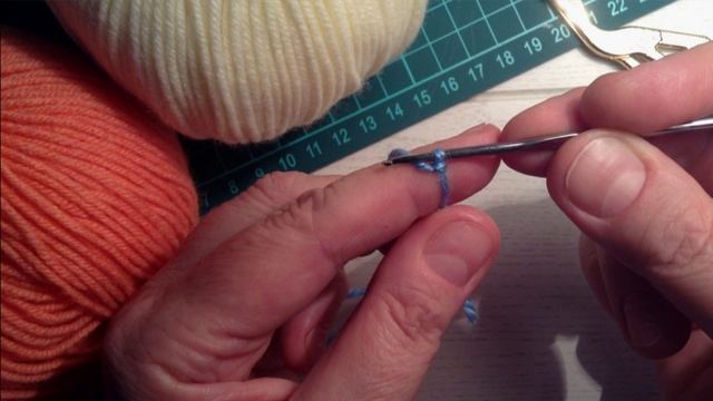 Учимся вязать крючком с ноля ВОЗДУШНАЯ ПЕТЛЯ урок № 1 смотреть онлайн