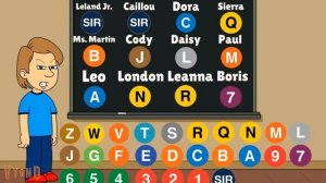 Behavior Chart Day II (NYC Subway Cards) Caillou gets Z Again