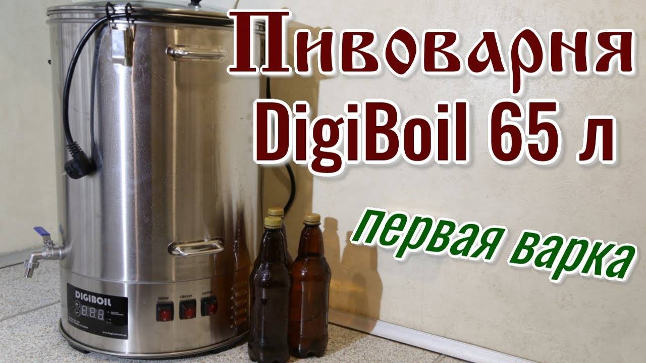 Пивоварня DigiBoil 65 л. Варка и косяки