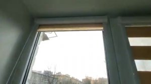 Рулонные шторы Уни 2 зебра День ночь, на кухонное двухстворчатое окно СВИЛ