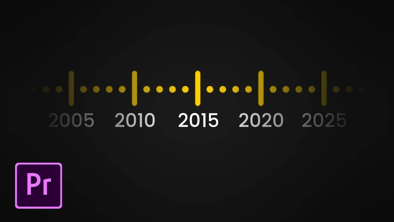 Создайте анимацию ГОДА на временной шкале с прокруткой в Premiere Pro
