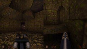 Split Screen - Local Coop - Quake Remastered on Xbox Series X - Gameplay 4K