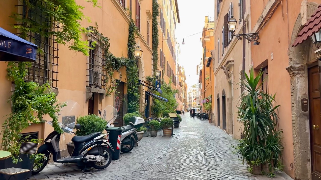 Италия🇮🇹[4К] Рим, красивый город, пешие прогулки по городу.