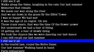 ABBA-Our last summer / Easy karaoke version. / With Lyrics. HD
