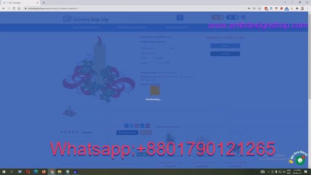 Free Embroidery Design Download from embdesignshop.com | কম্পিউটার এমব্রয়ডারি ডিজাই টিউটোরিয়াল | смотреть онлайн