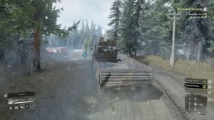 SnowRunner. Юкон. Подтопленные предгорья. Контракт "Изготовление груза"