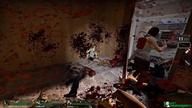 Left 4 Dead 2 - Campaign | 3 Players | Fatal Freight | Advanced | Chapter 5: Trainyard Finale смотреть онлайн