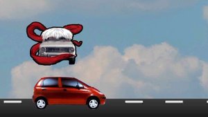 жигуль прыгает