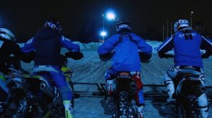 Ночной мотокросс. RRG Night Motocross. NightMX. Music In Your Helmet.