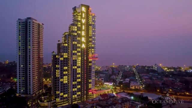 Высотка у моря в Паттайе Ривьера Оушен Драйв  The Riviera Ocean