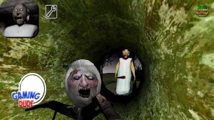 побег через канализацию в игре бабка гренни
