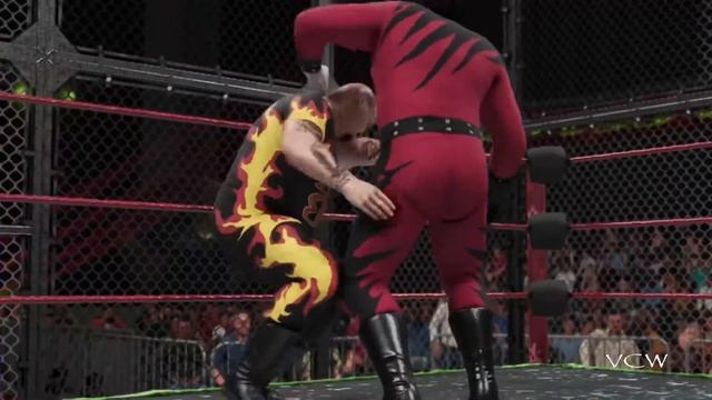WWE2k19 Xbox One: Kane vs Bam Bam Bigelow 3 - Hell In A Cell match