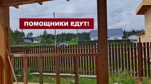 Помощь подоспела. И внучка приехала погостить